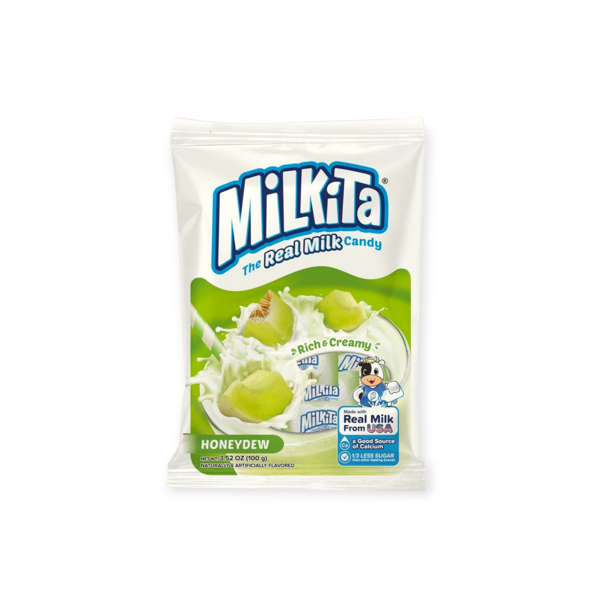 Milkita Honeydew Real Milk Candy Gluten Free Halal (Indonesia)