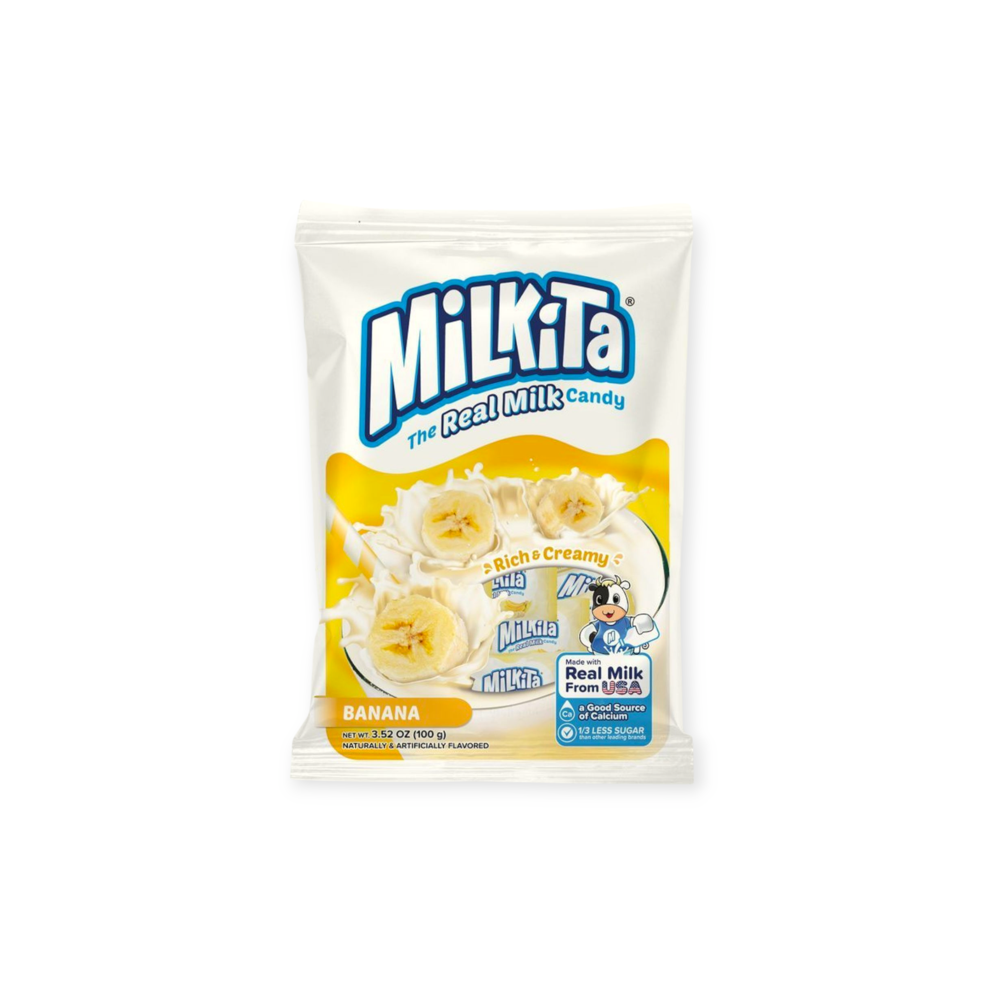 Milkita Banana Real Milk Candy Gluten Free Halal (Indonesia)