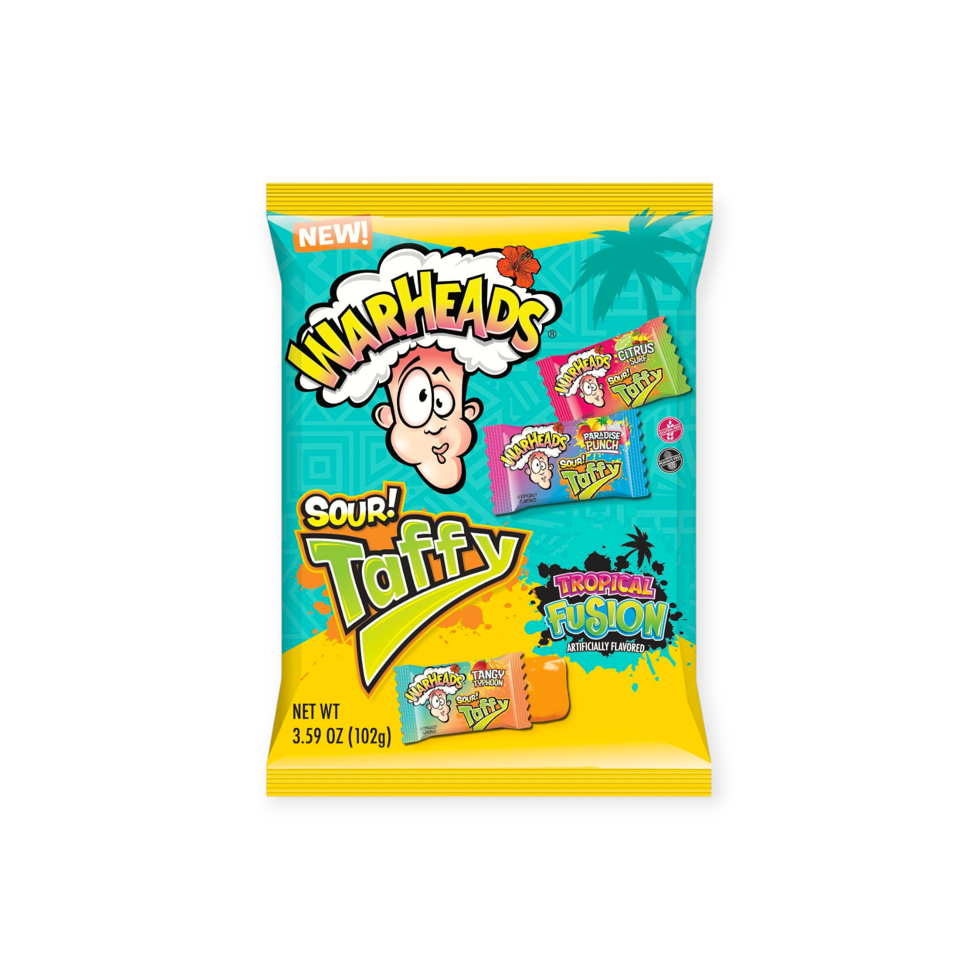 Warheads Sour Taffy Tropical Fusion 12-Pack (Turkey)