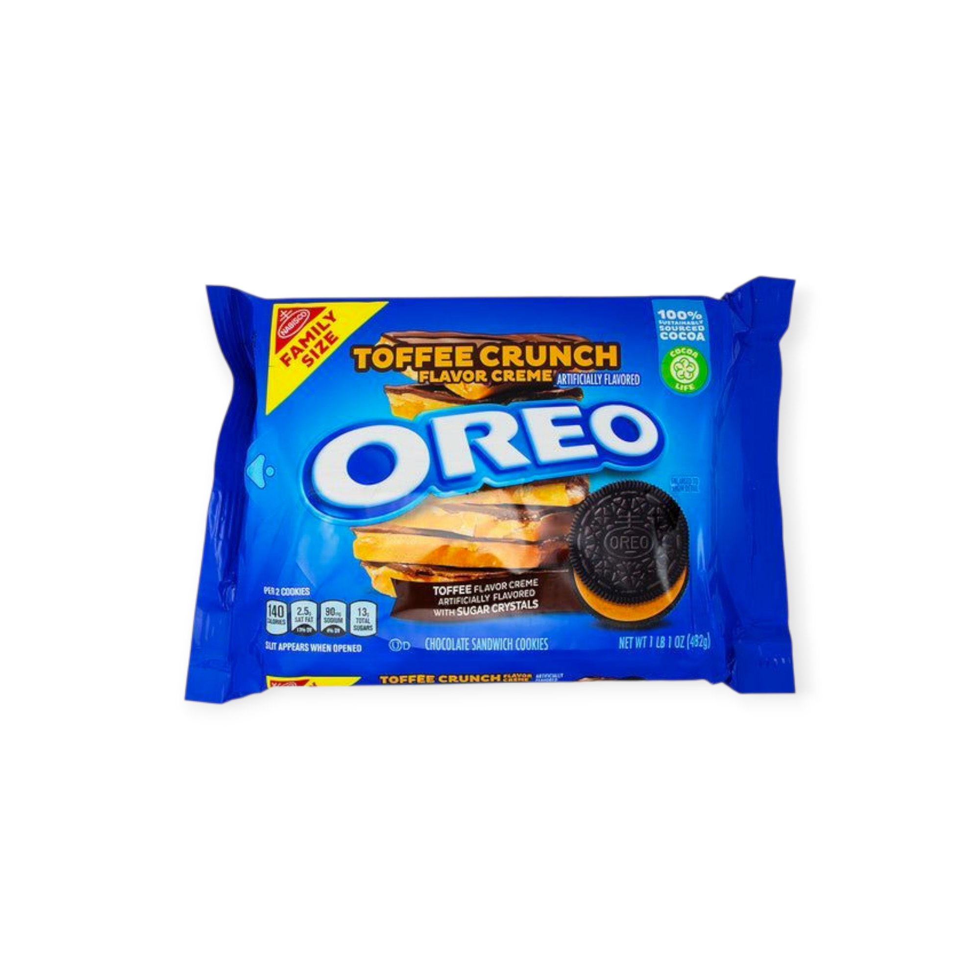 Oreo Toffee Crunch Flavor Creme Cookies (Mexico)
