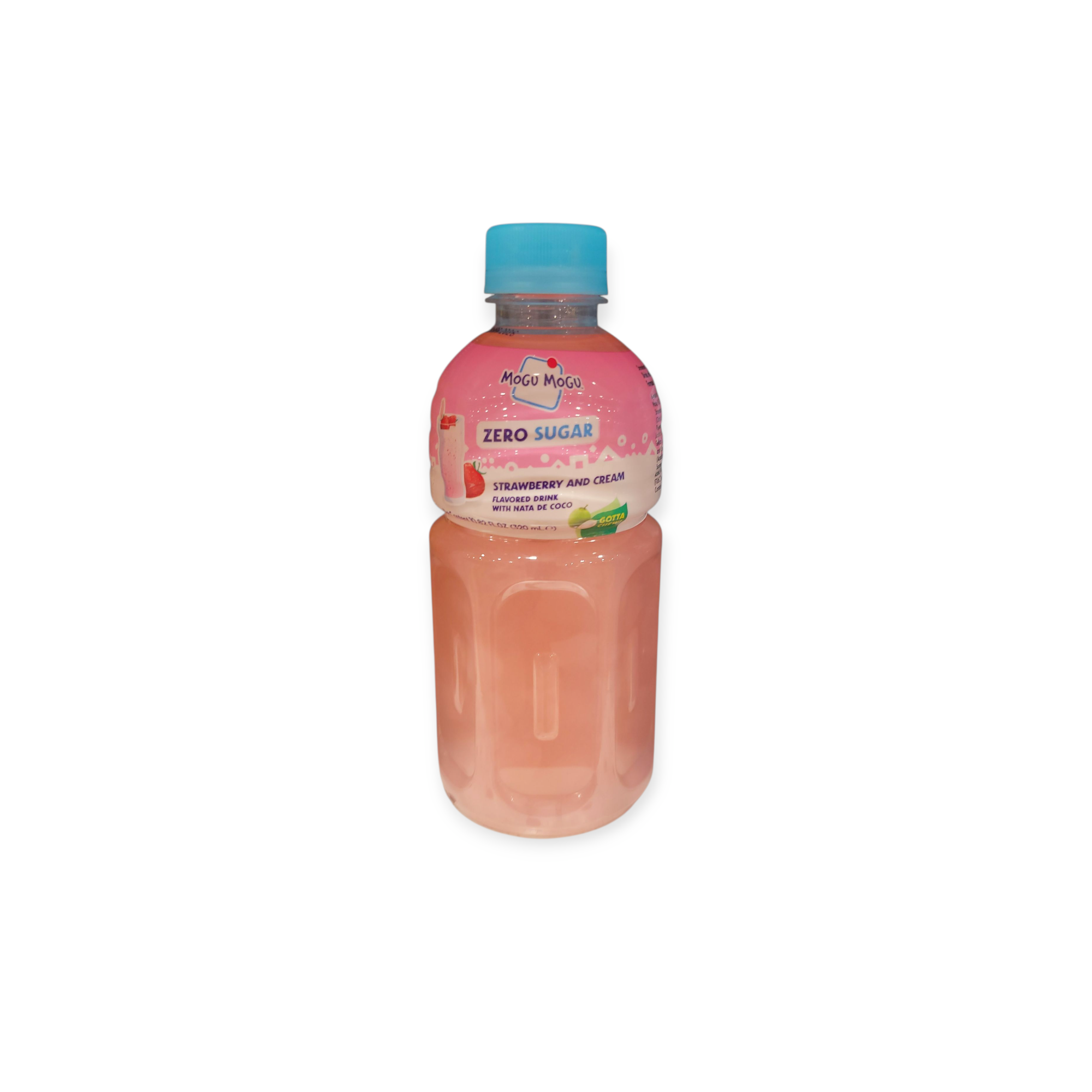 Mogu Mogu Zero Sugar Strawberry and Cream Drink (Thailand)