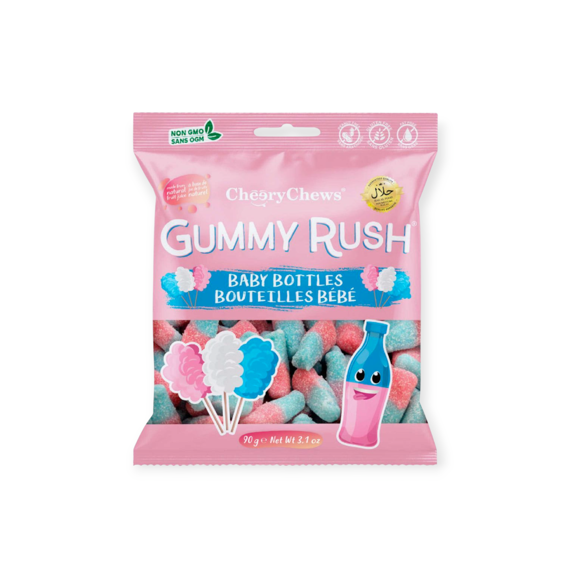 CherryChews Gummy Rush Baby Bottles - Halal - (Turkey, Canadian Owned)
