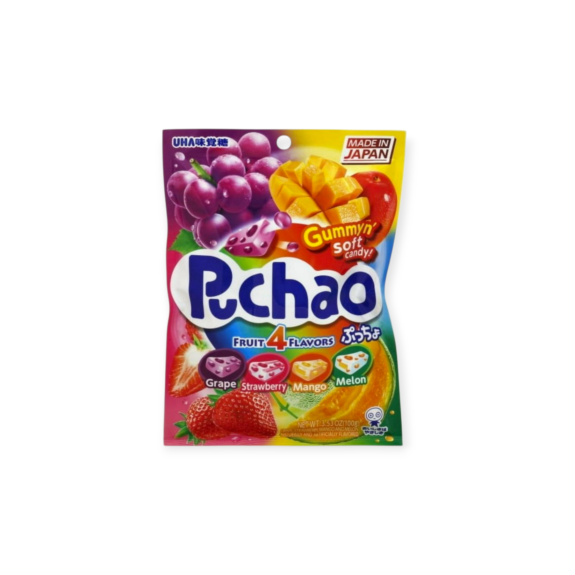 Puchao Soft Gummy Fruit 4 Flavors Candy (Japan)
