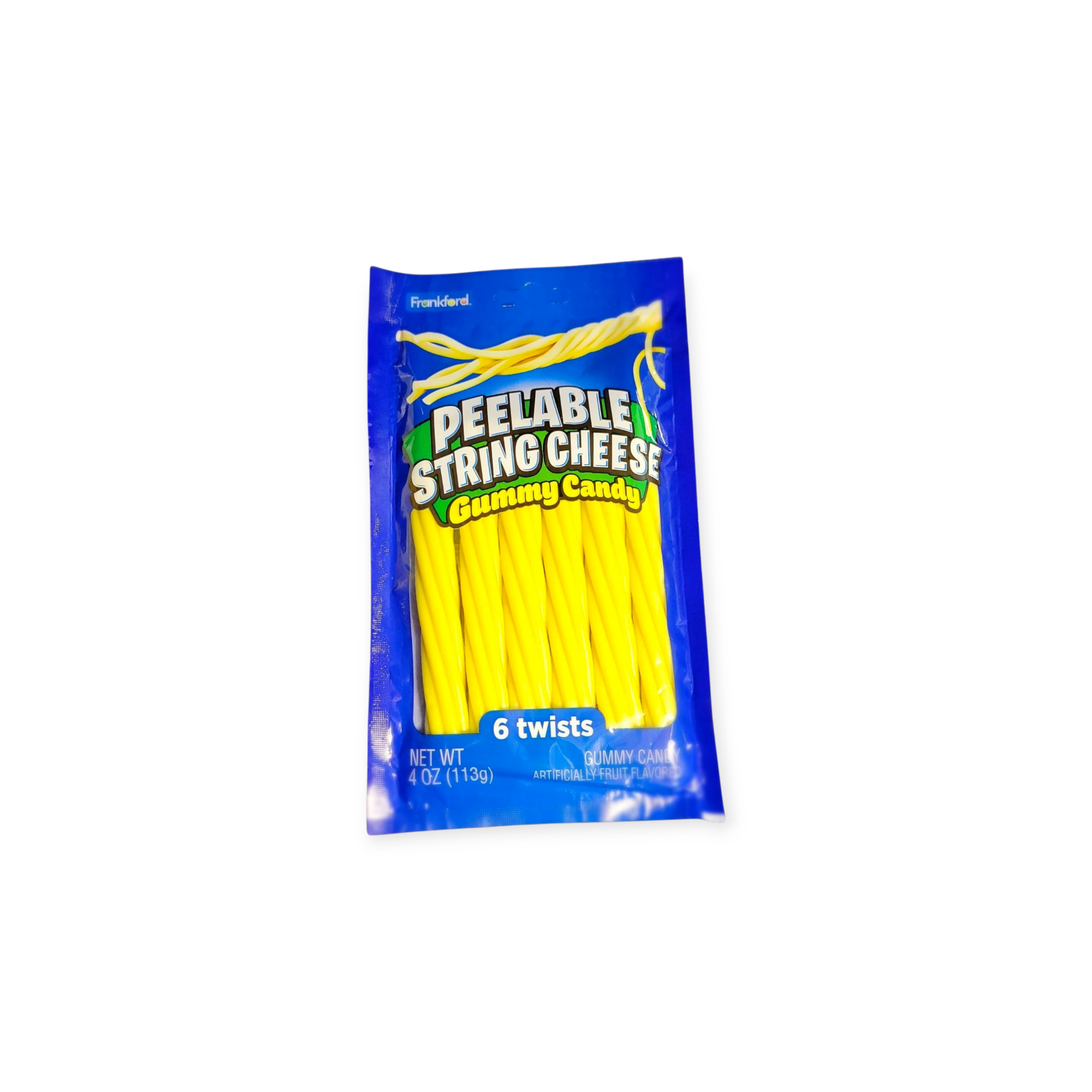 Peelable String Cheese Gummy Fruity Twist Candy (Spain)