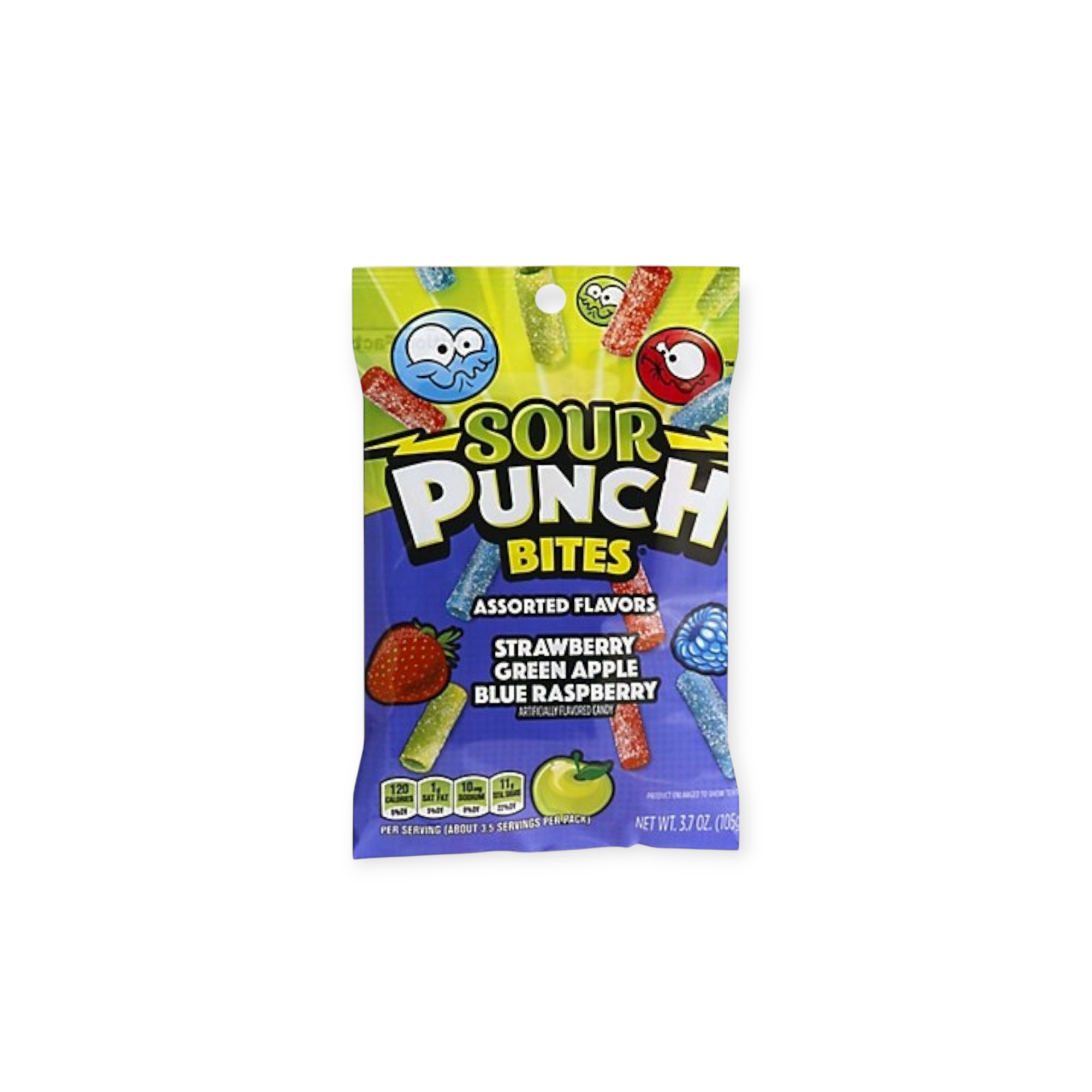 Sour Punch Bites Chewy Candy Assorted Flavors  (USA)