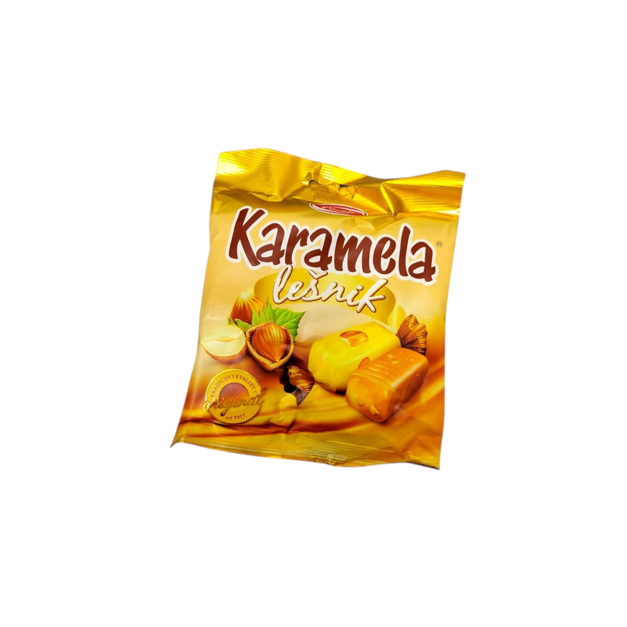Karamela Milk Caramels with Hazelnut Soft Candy (Serbia)