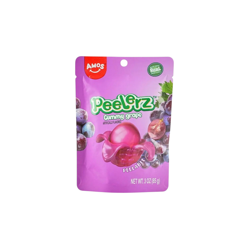 Amos Peelerz Grape Gummy Peelable Candy (China)