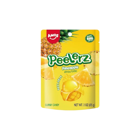 Amos Peelerz Pineapple Gummy Peelable Candy (China)