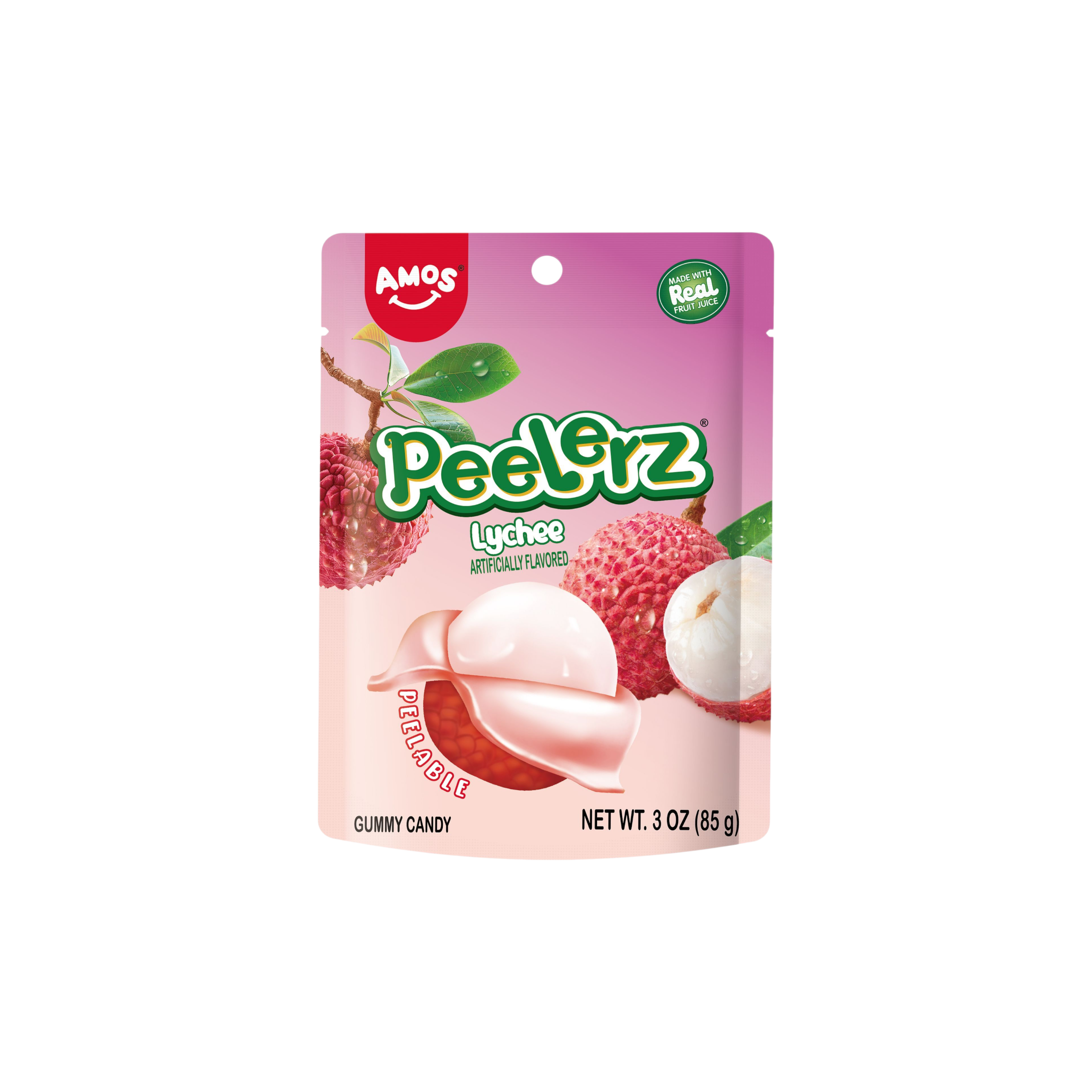 Amos Peelerz Lychee Gummy Peelable Candy (China)