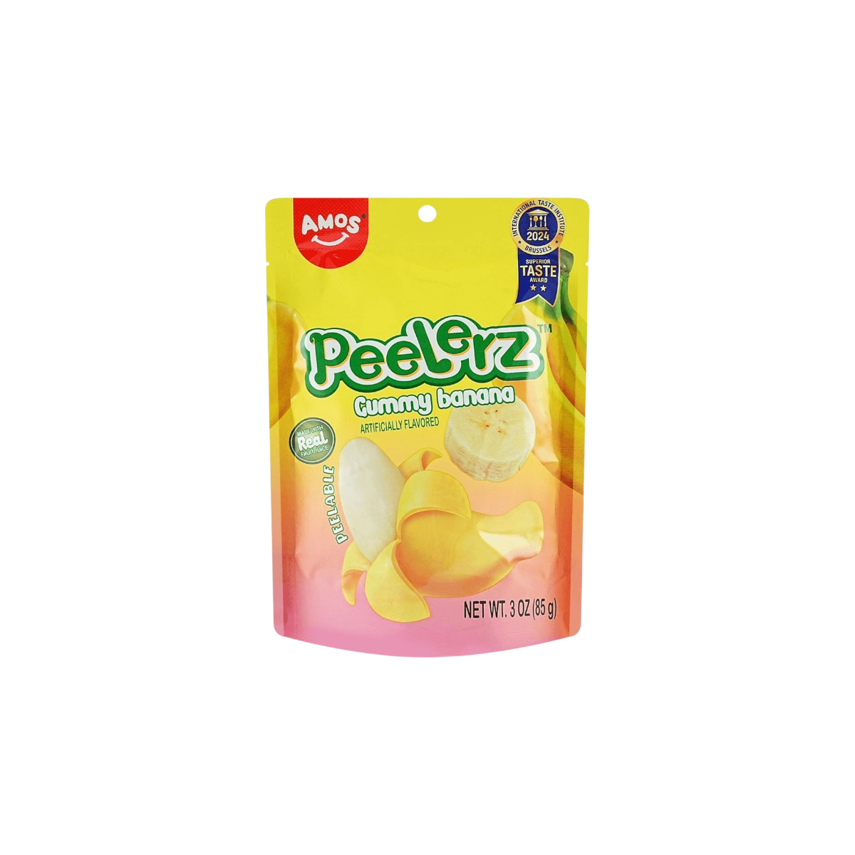 Amos Peelerz Banana Gummy Peelable Candy (China)