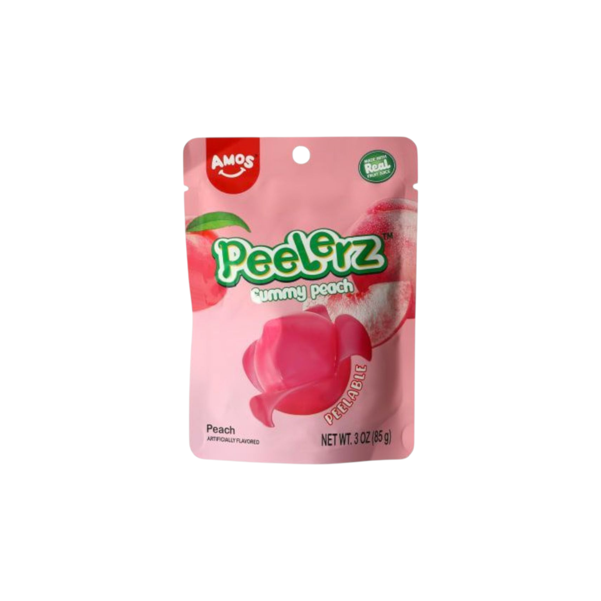 Amos Peelerz Peach Gummy Peelable Candy (China)
