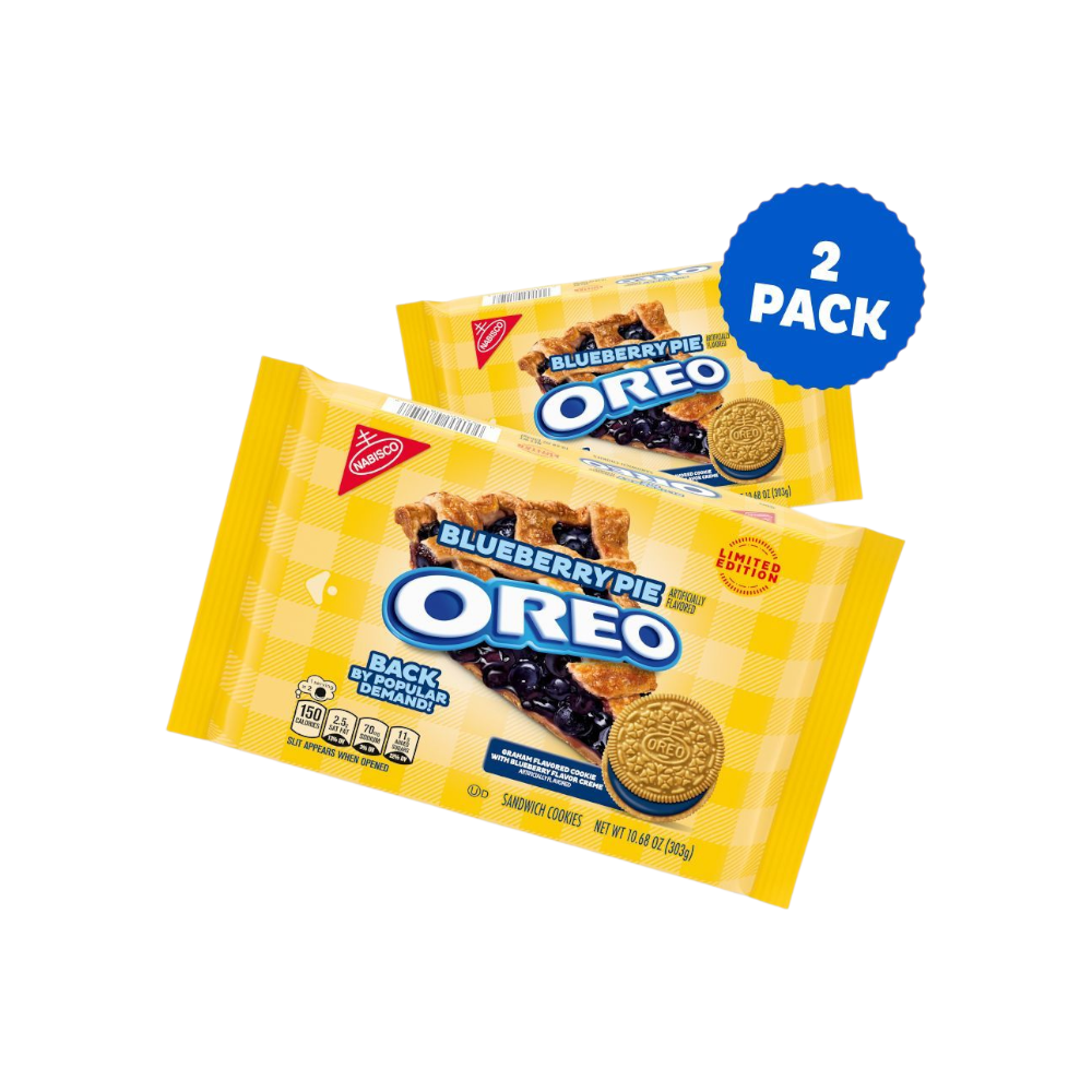Oreo Blueberry Pie Graham Flavored Sandwich Cookies (USA)