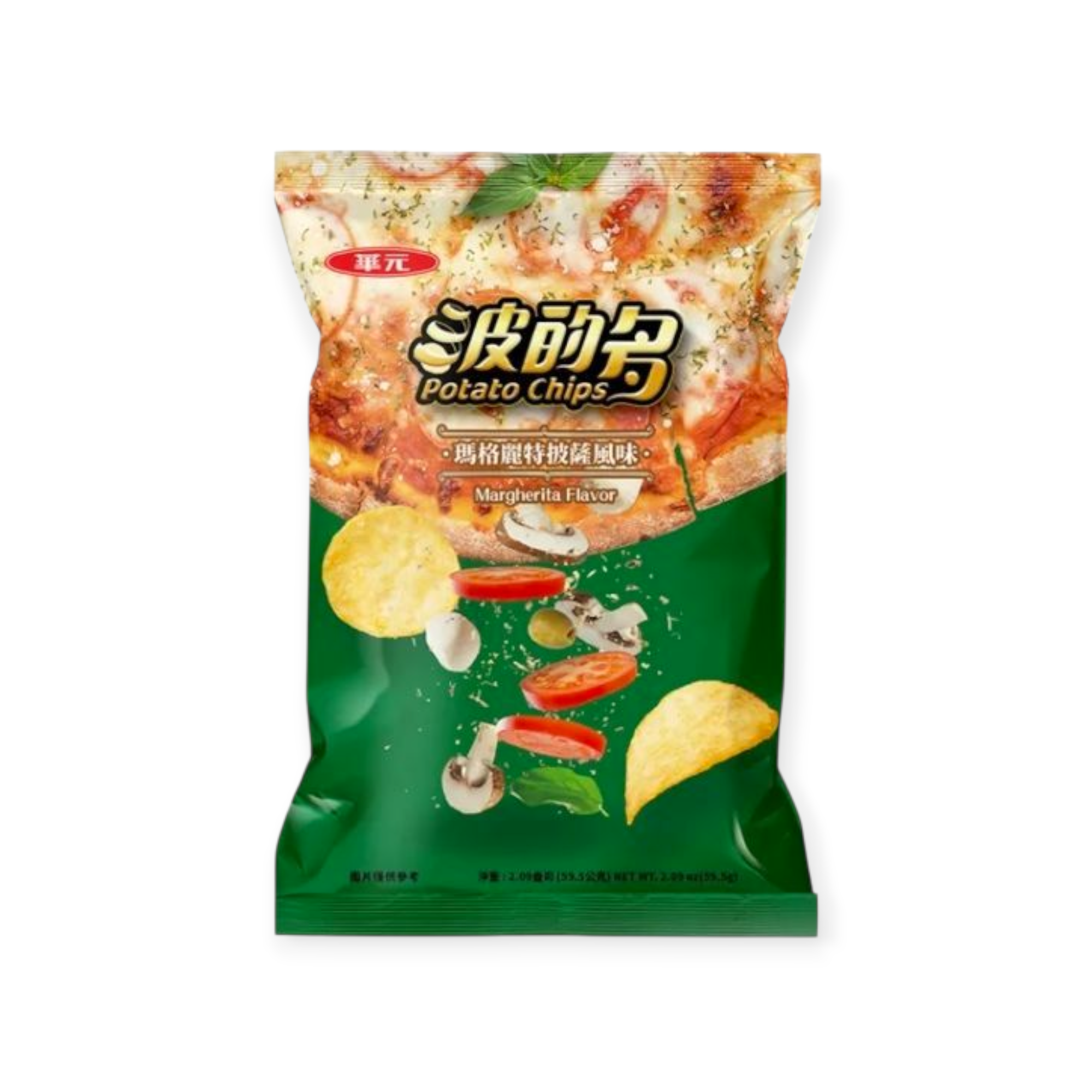 Margherita Pizza Flavor Potato Chips (Taiwan)