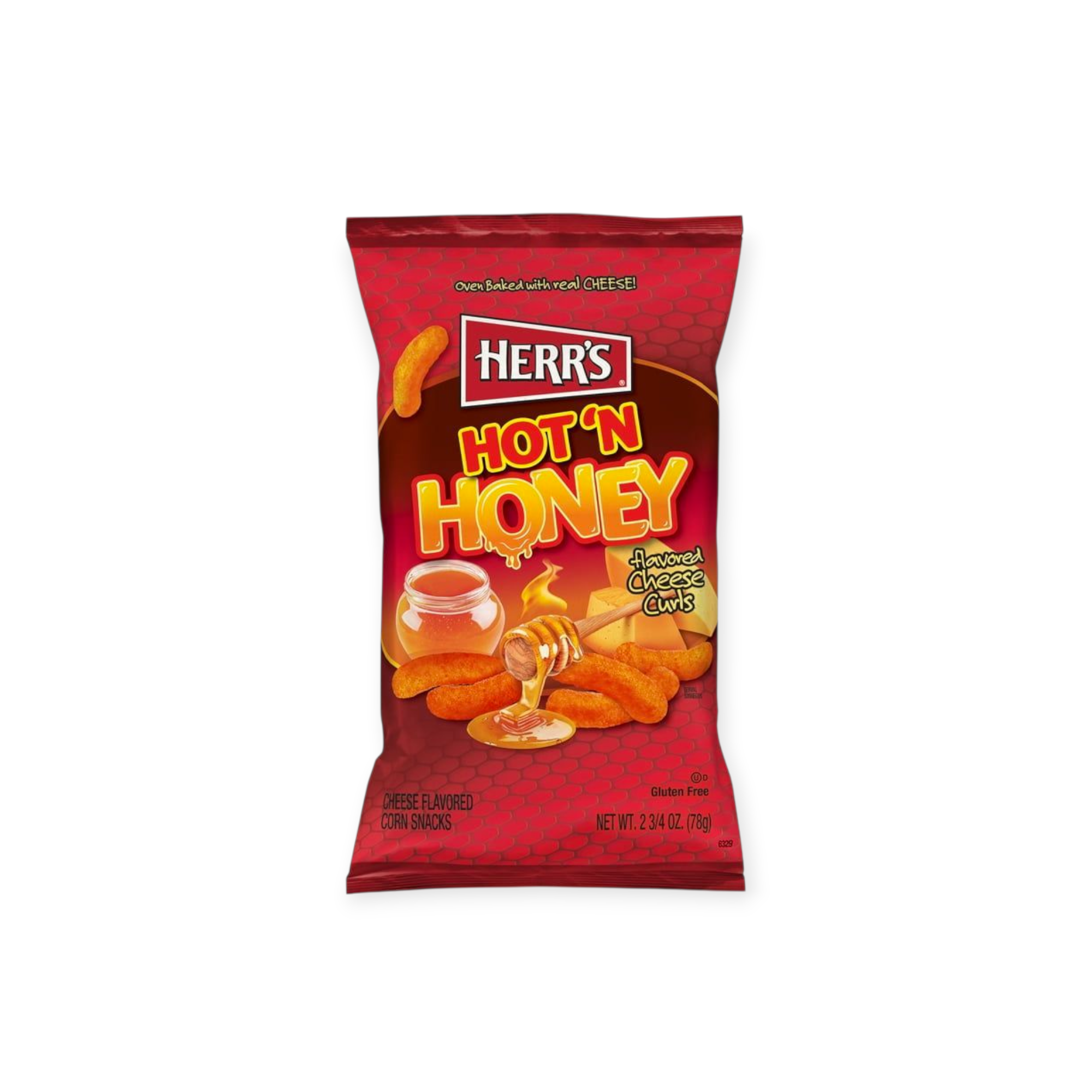 Herr's Hot 'N Honey Cheese Flavored Chips (USA)