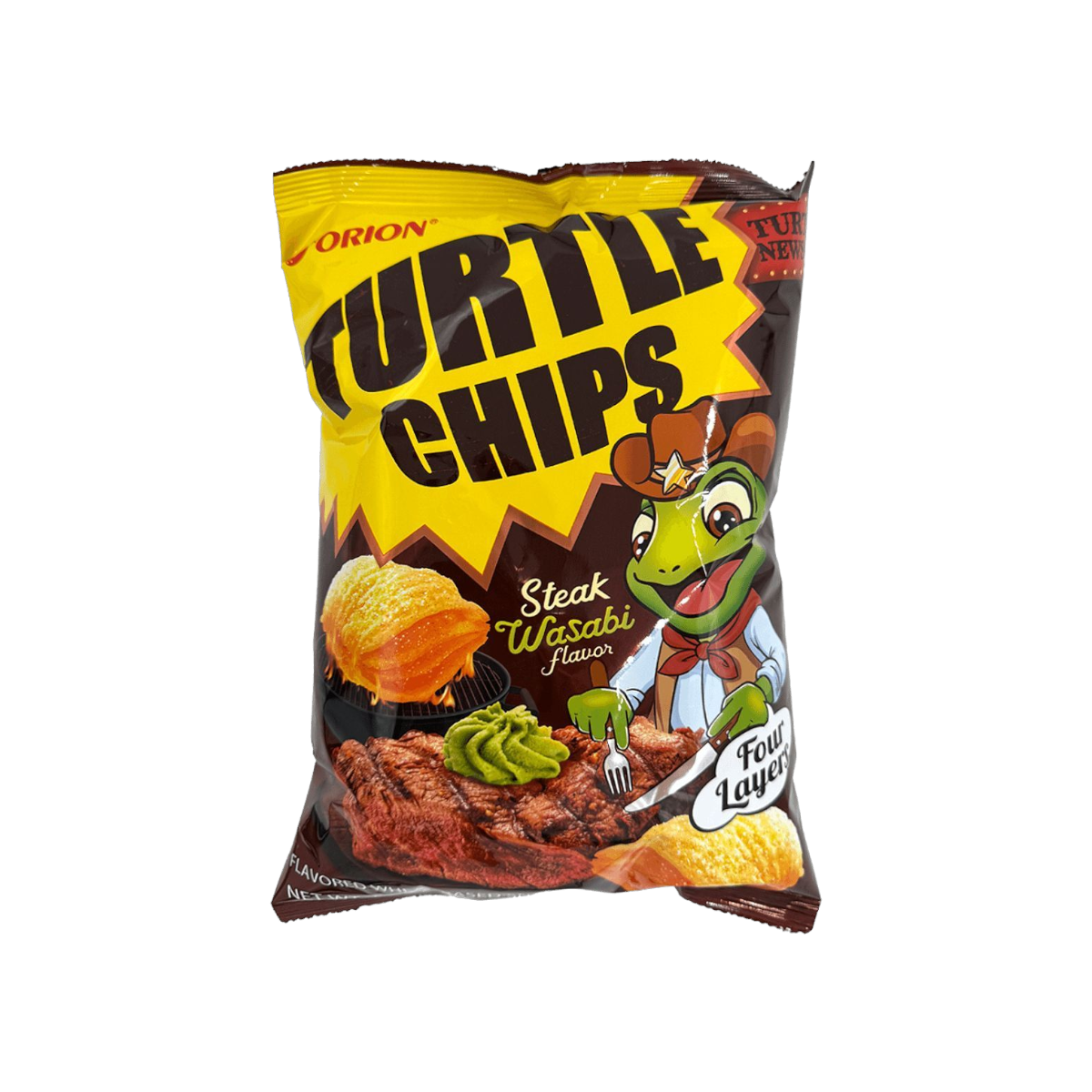Orion Turtle Chips Steak Wasabi Flavor (Korea)