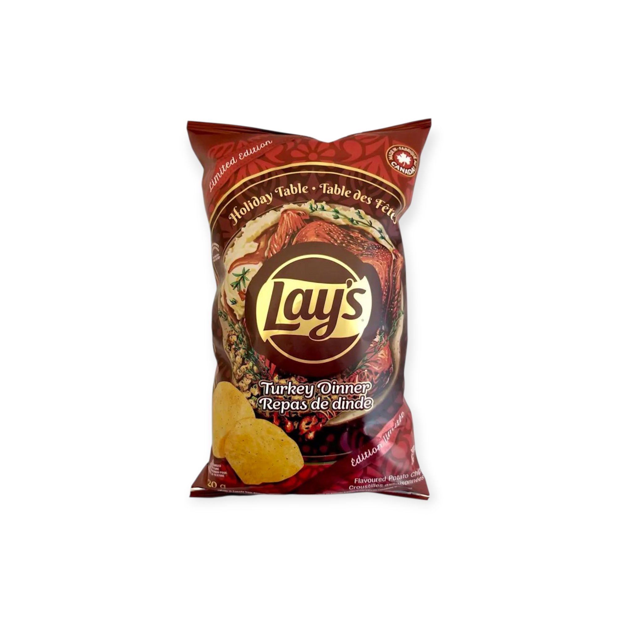 Lay's Turkey Holiday Table Dinner Chips 7.76 oz (Canada)