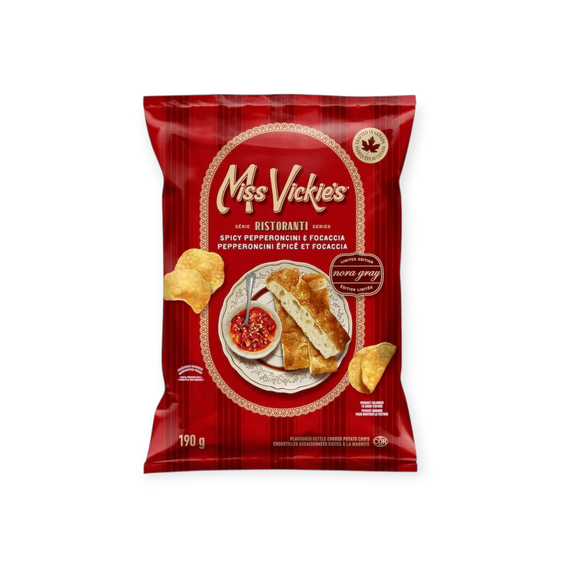 Miss Vickie's Ristoranti Spicy Pepperoncini & Focaccia Chips 6.70 oz (Canada)