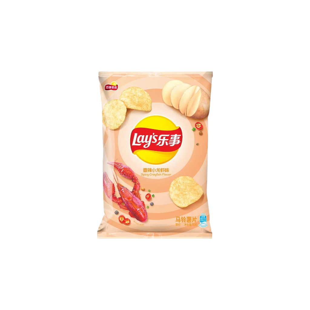Lay's Spicy Crayfish Flavor Potato Chips (China)