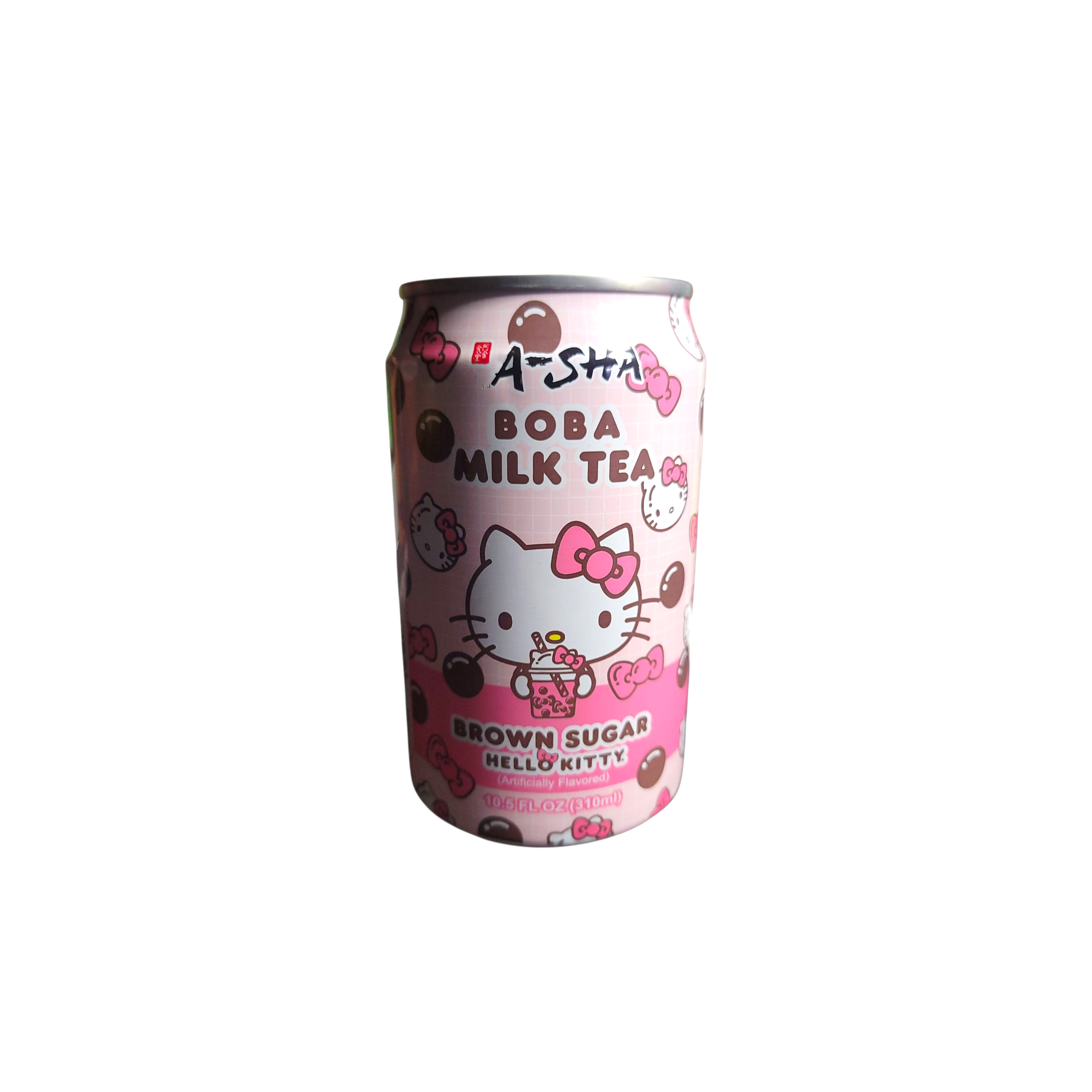A-Sha Hello Kitty Brown Sugar Boba Milk Tea Drink (Taiwan)