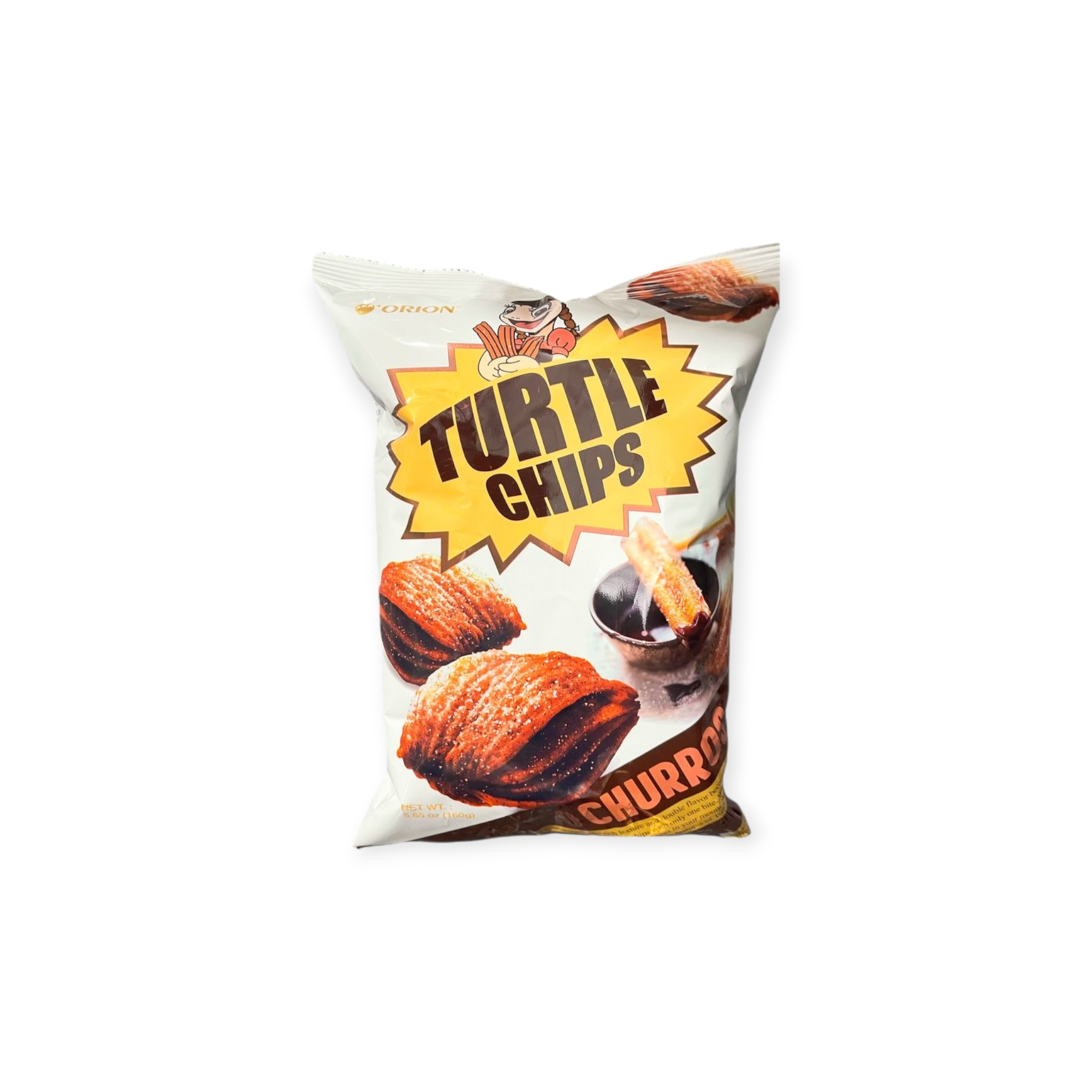 Turtle Chips Choco Churro 4‑Layer Sweet Crunch 5.65 oz (Korea)