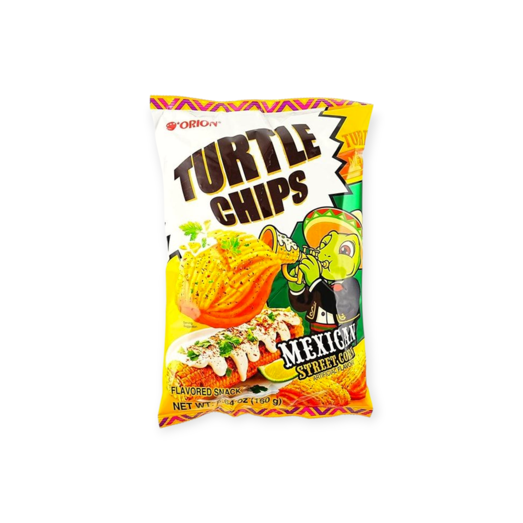 Turtle Chips Mexican Corn Crunchy 4‑Layer Snack 5.65 oz (Korea)