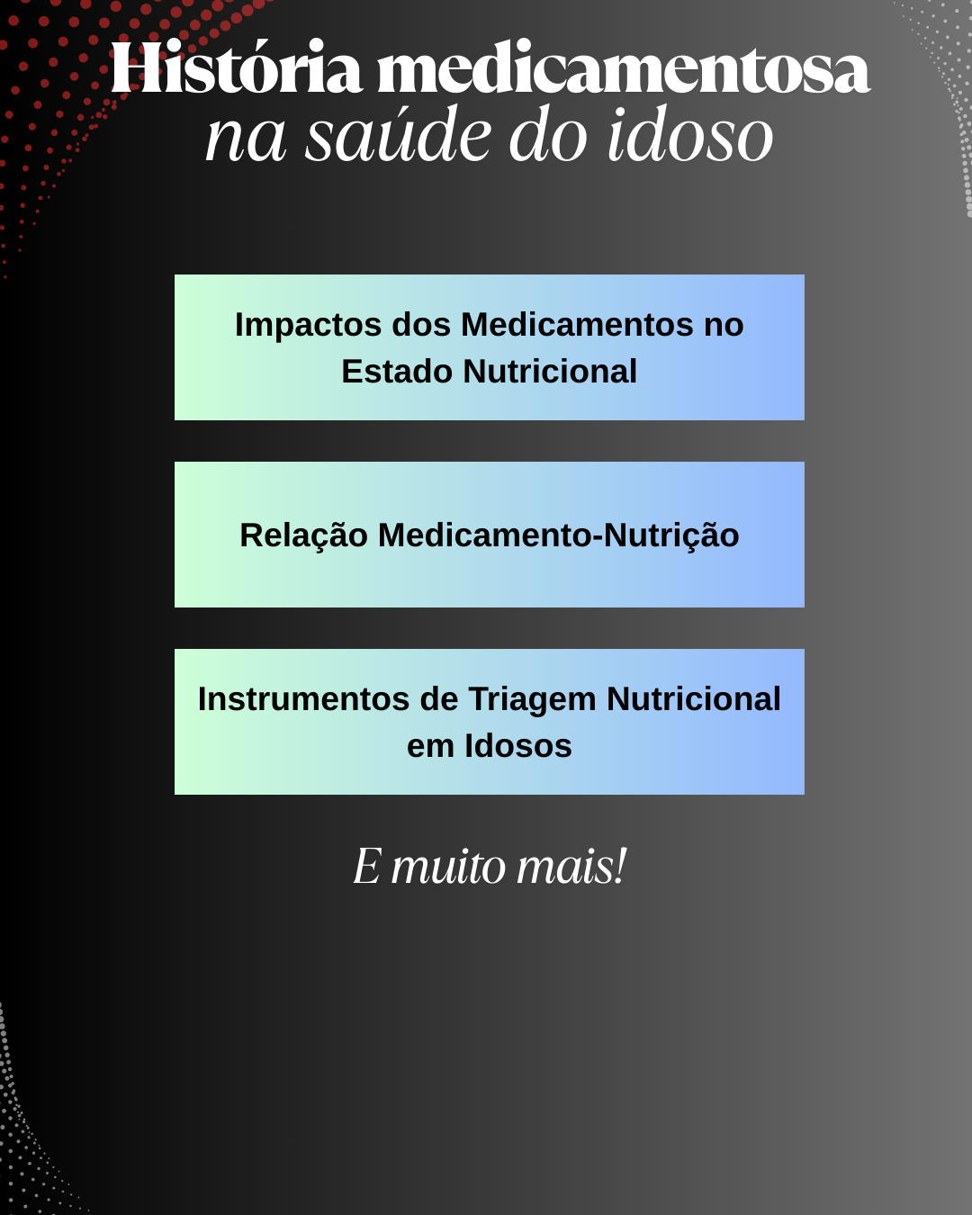 História medicamentosa na saúde do idoso