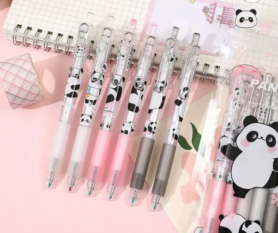Cute Panda Gel Pens Set