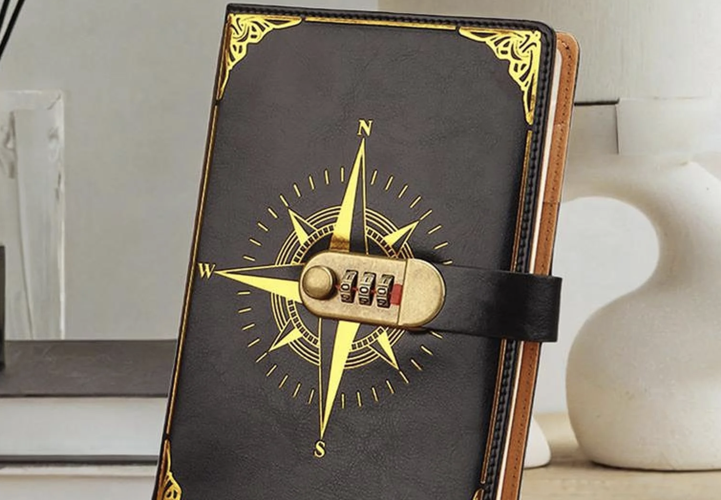 Compass Design Lock Journal