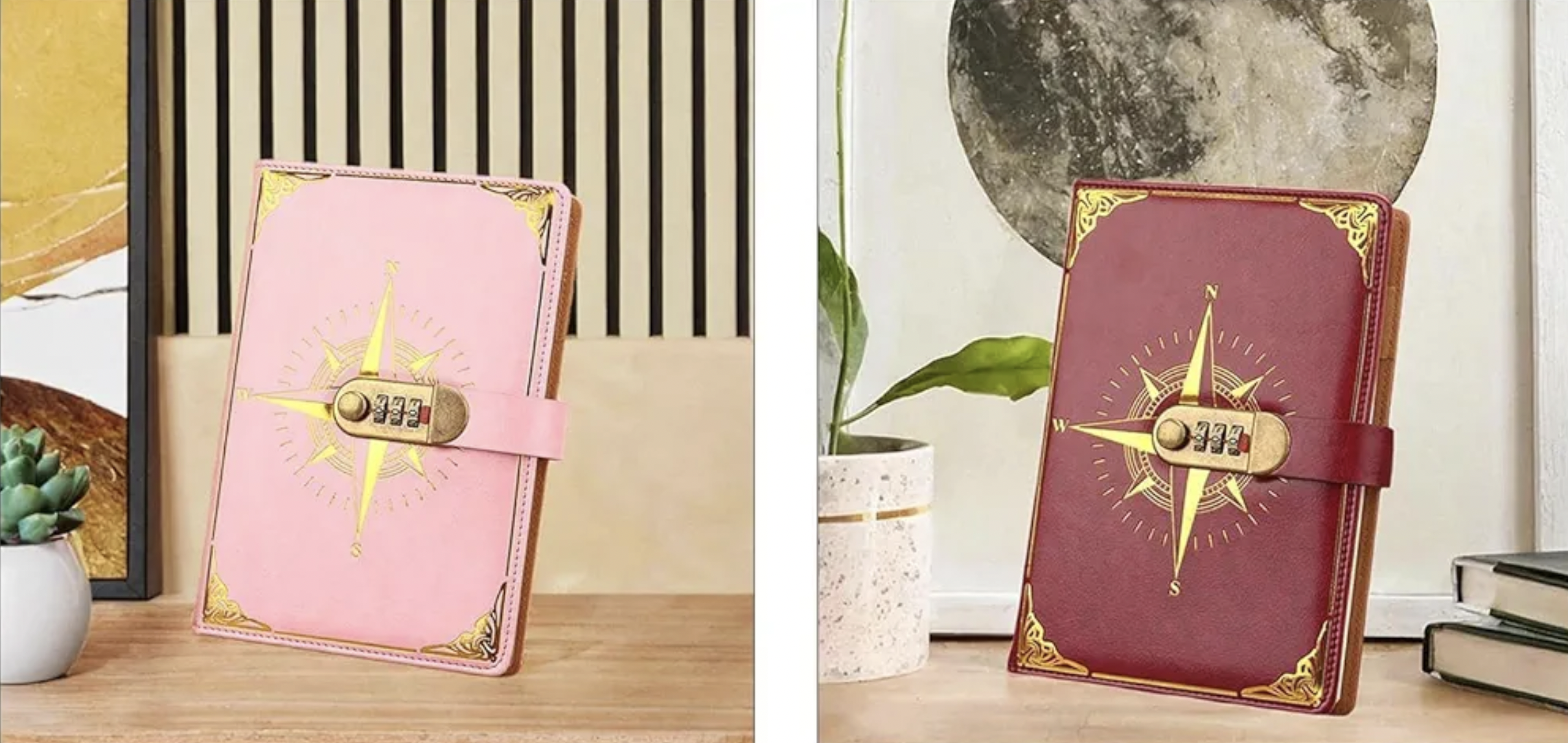 Compass Design Lock Journal