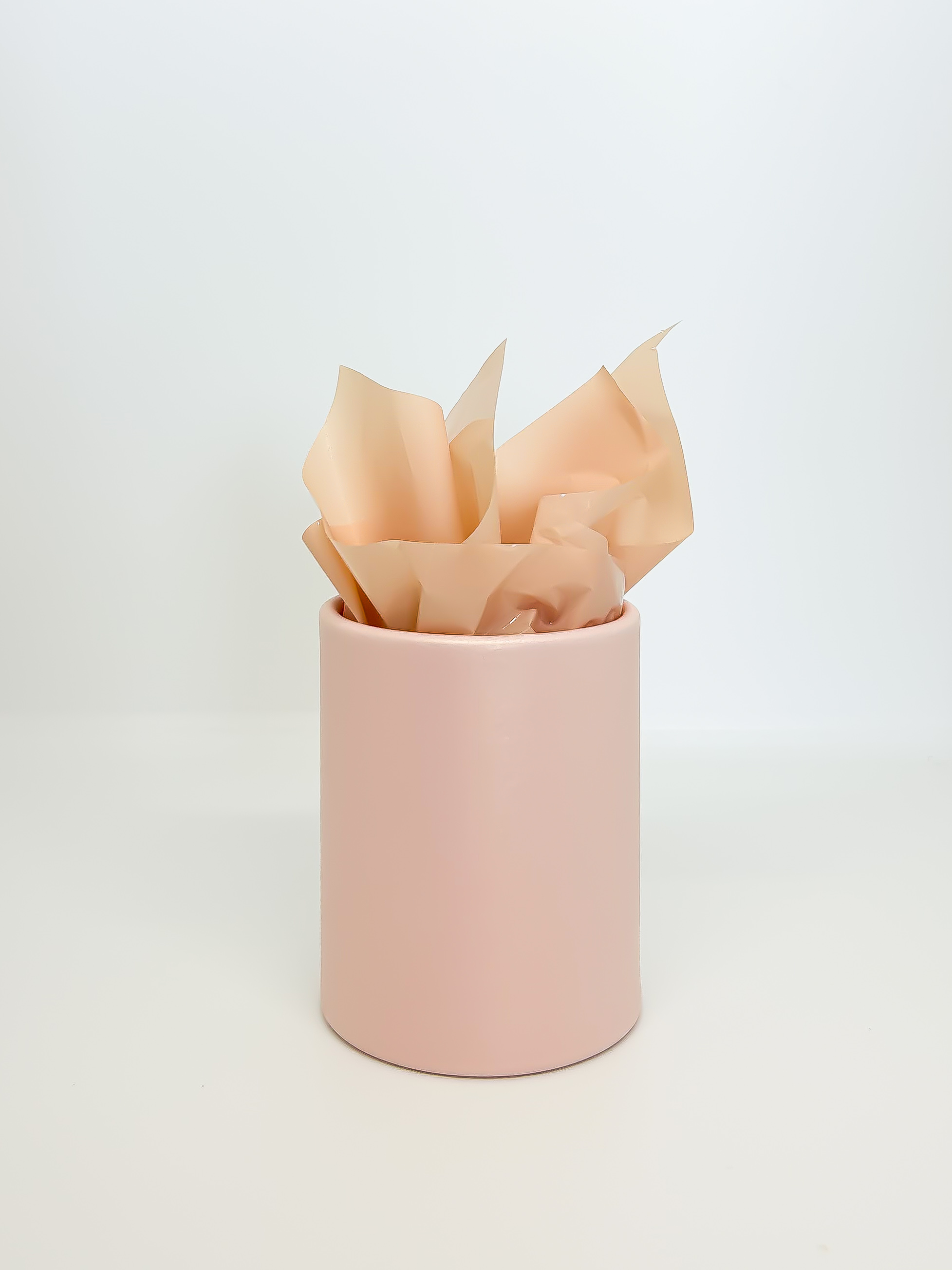 Kit presente vela aromática + vasinho de flor 