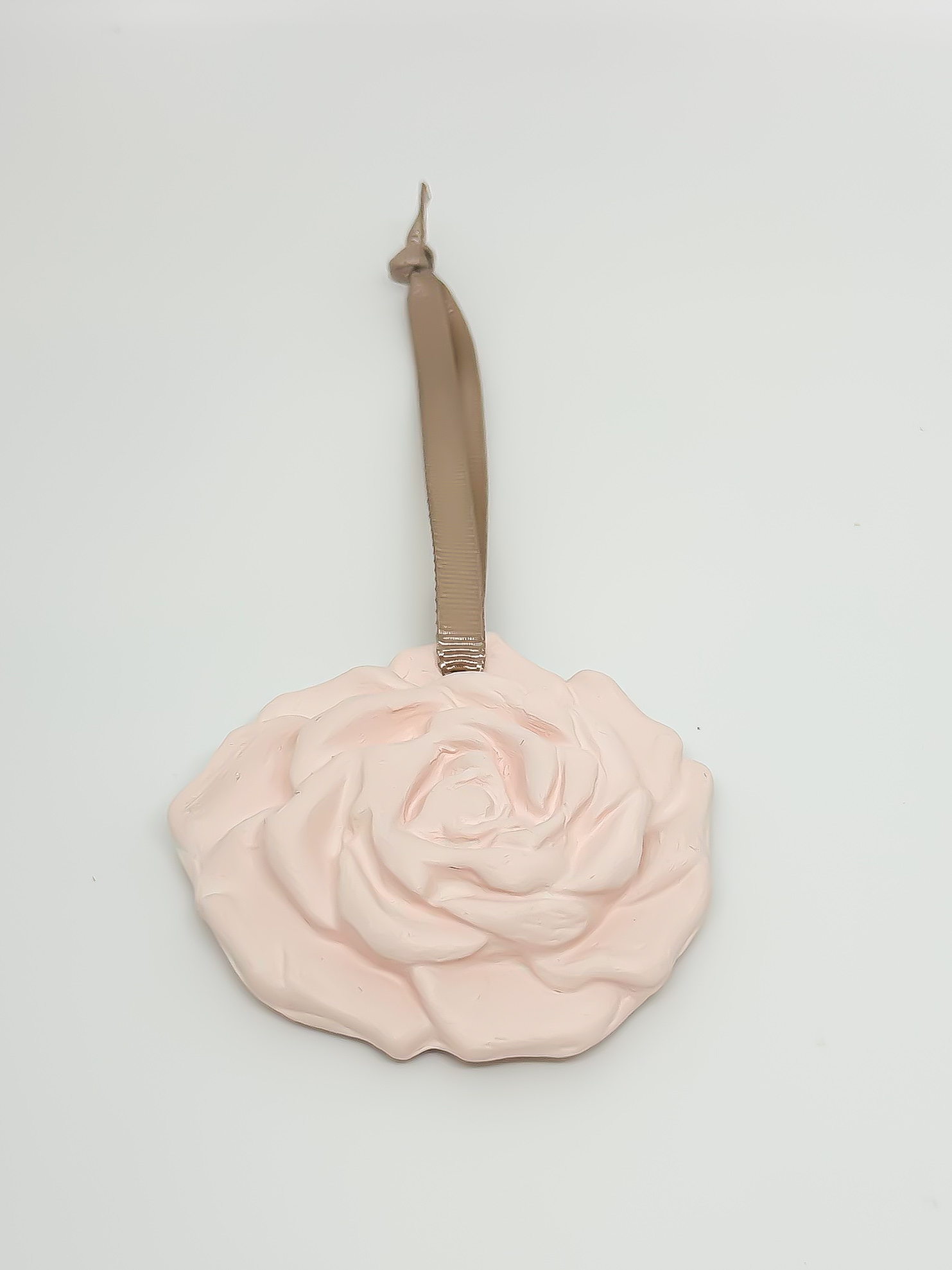 Pingente Aromático Flor de cerâmica - Rosa Blush