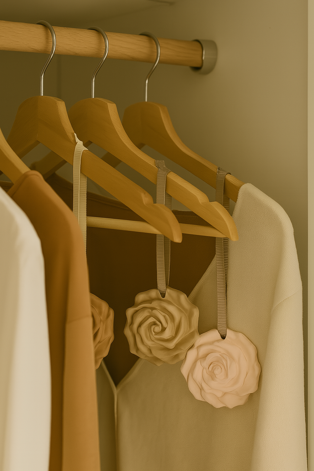 Pingente Aromático Flor de Cerâmica - Cinza Azulado 