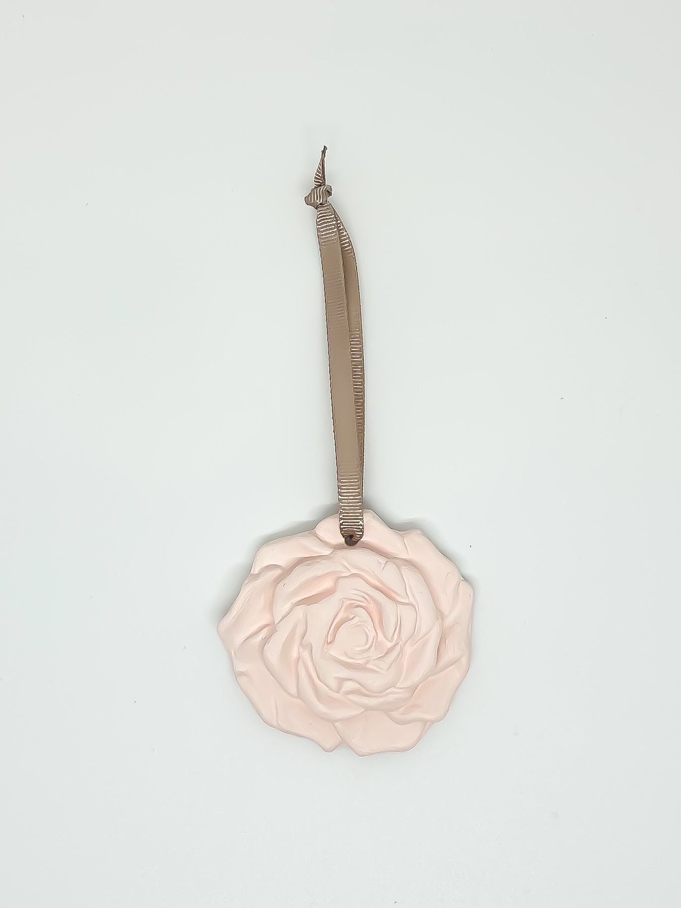 Pingente Aromático Flor de cerâmica - Rosa Blush 