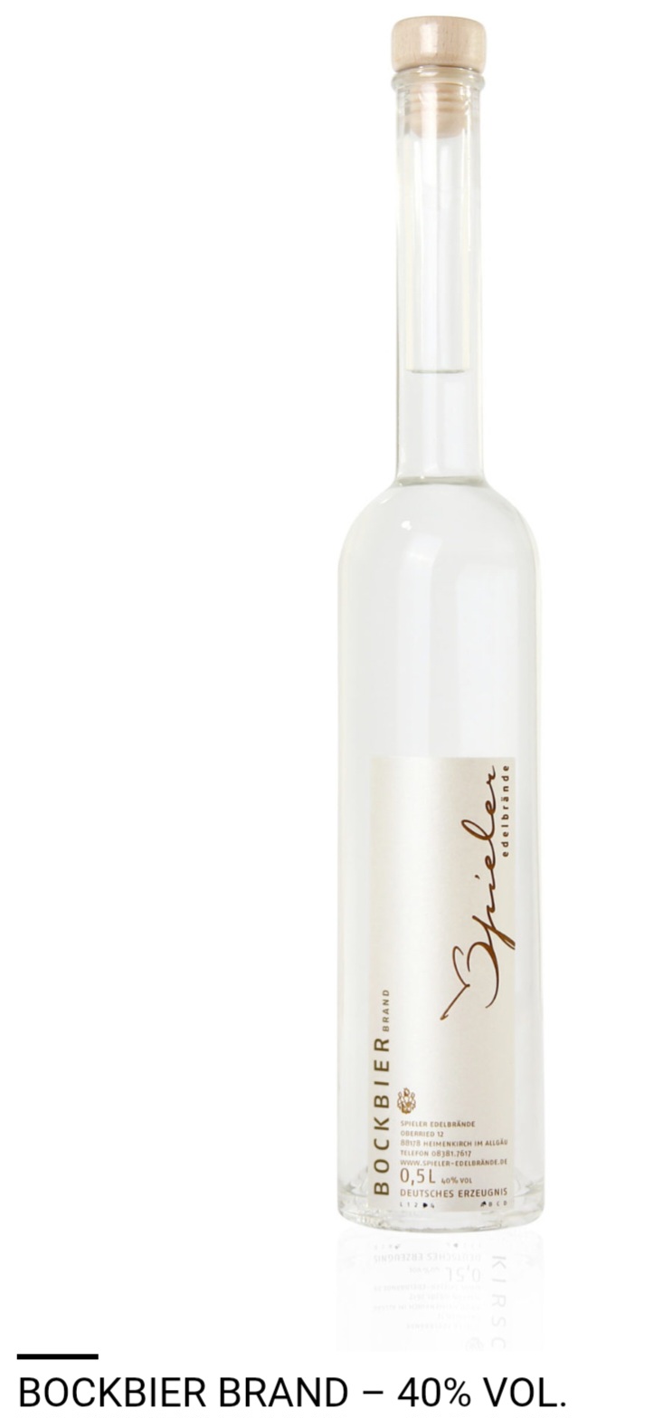 Bockbier-Brand 40%, 0,5l