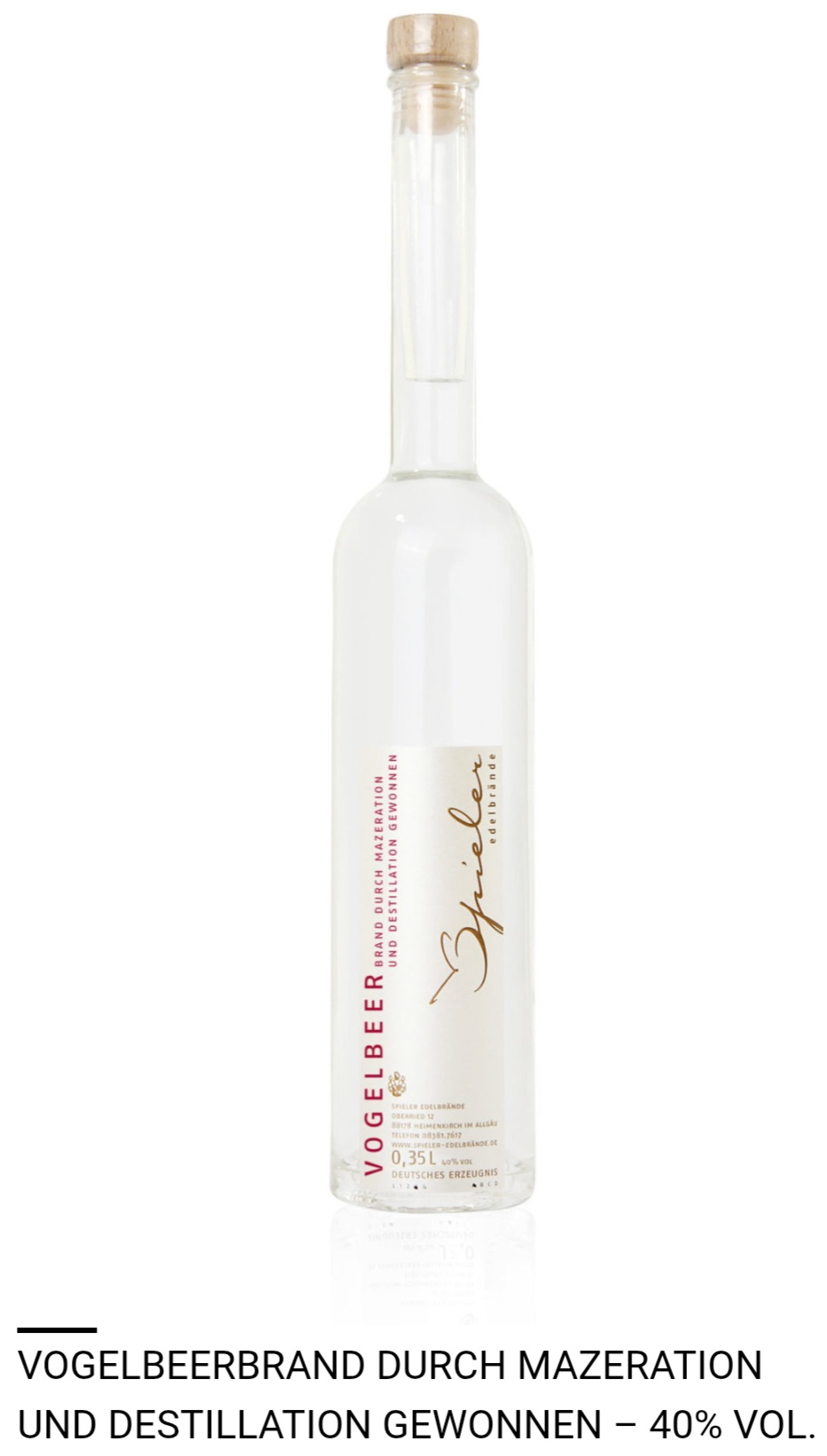Vogelbeerbrand 40%, 0,35l