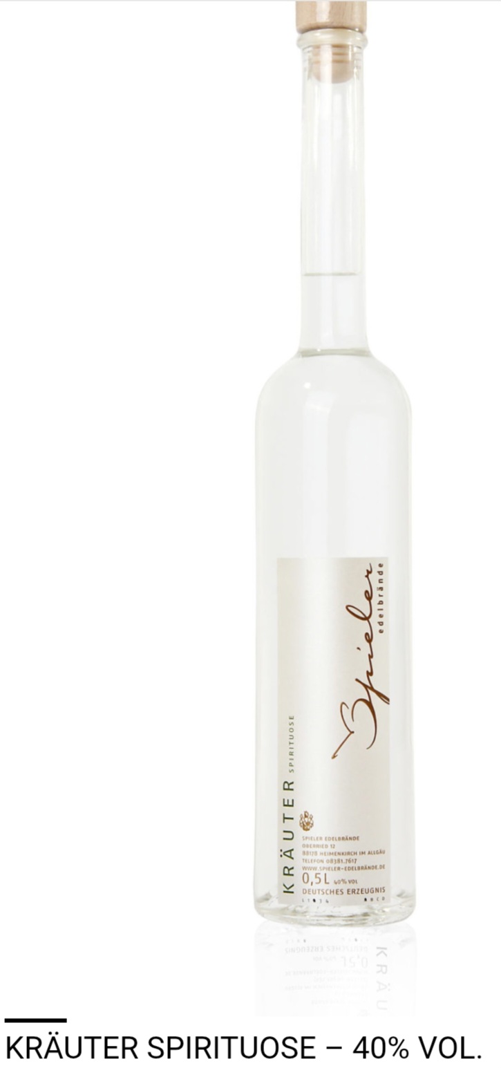 Kräuter Spirituose 40%, 0,7l