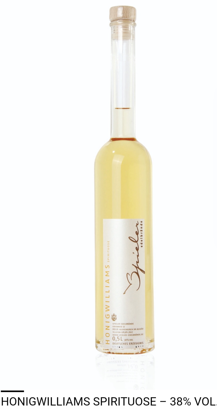 Honigwilliams 38%, 0,5l