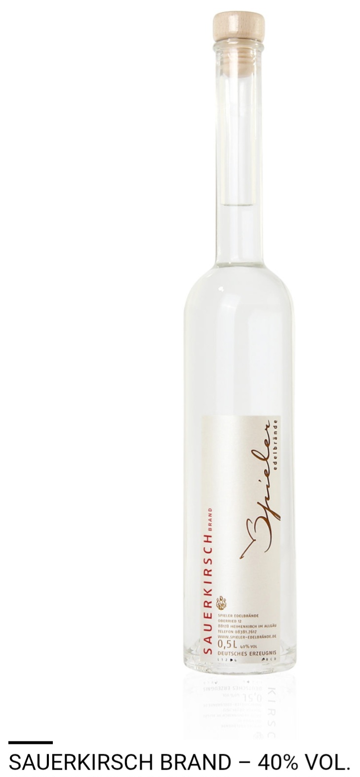 Sauerkirschbrand 40%, 0,5l