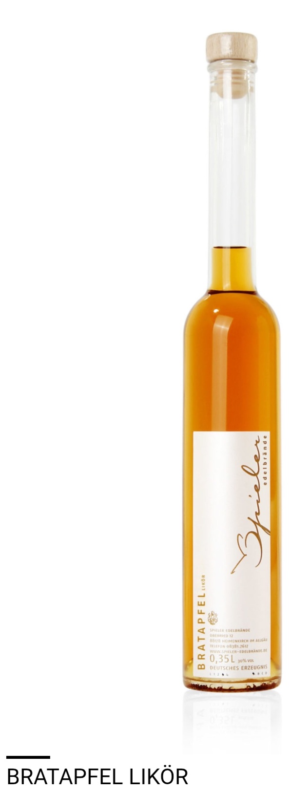 Bratapfellikör 25%, 0,35l