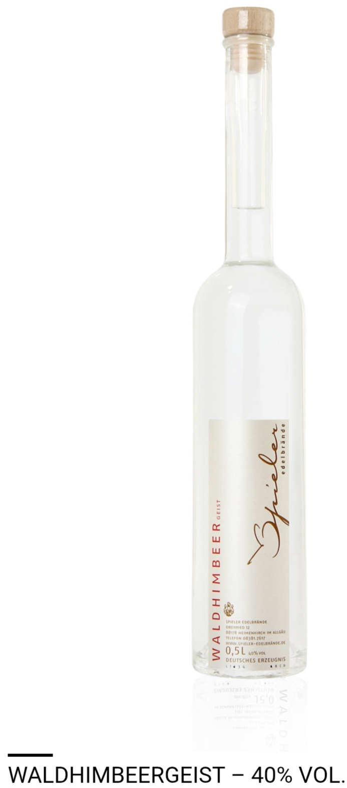 Waldhimbeergeist 40%, 0,5l