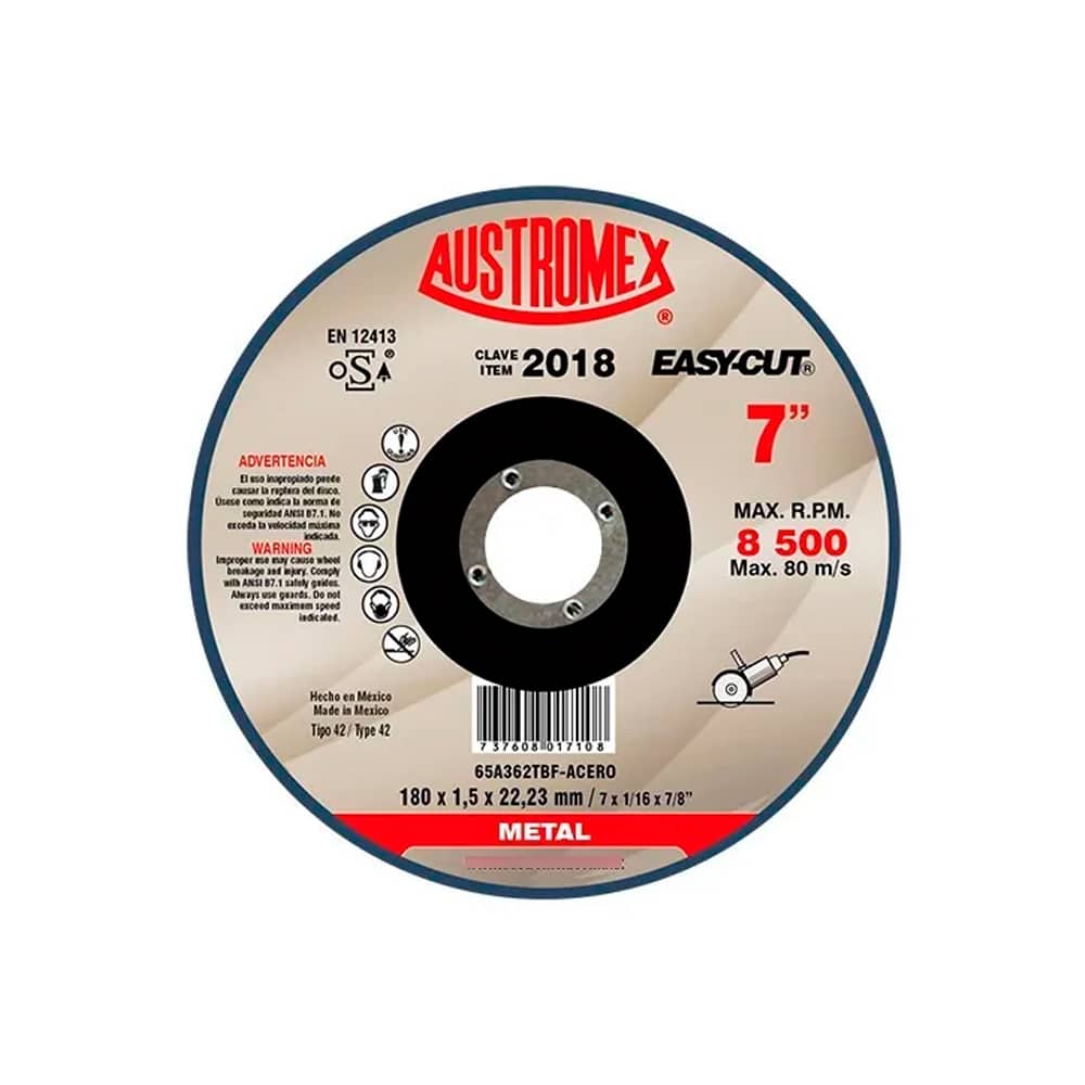 DISCO 2018 CORTE METAL 7 X 1/16 EASYCUT AUSTROMEX