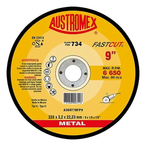 DISCO 734 CORTE AUSTROMEX CORTE 9