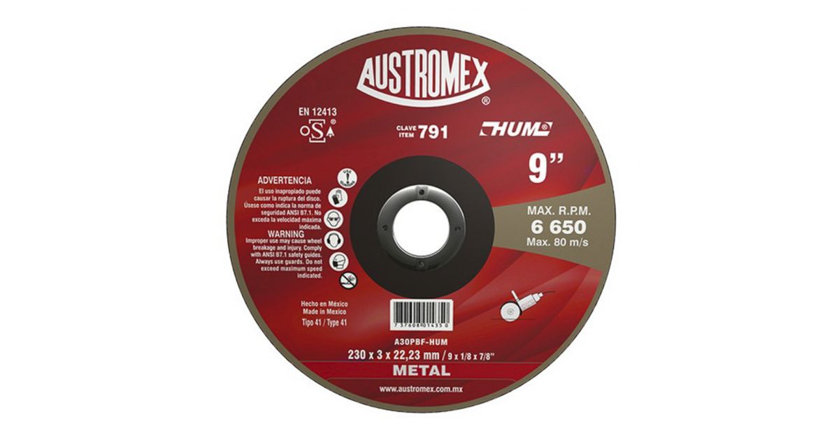 DISCO 791 CORTE METAL AUSTROMEX