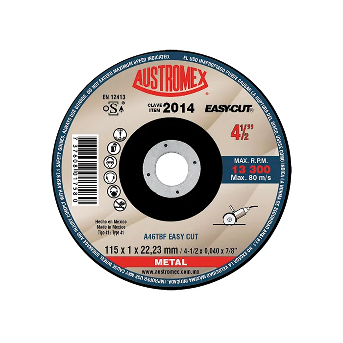 DISCO 2014 PLANO METAL DE 4.5 EASY CUT AUSTROMEX