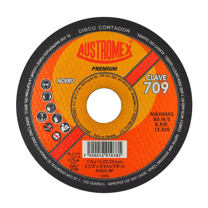 DISCO 709 CORTE METAL 4.5 X 1MM AUSTROMEX