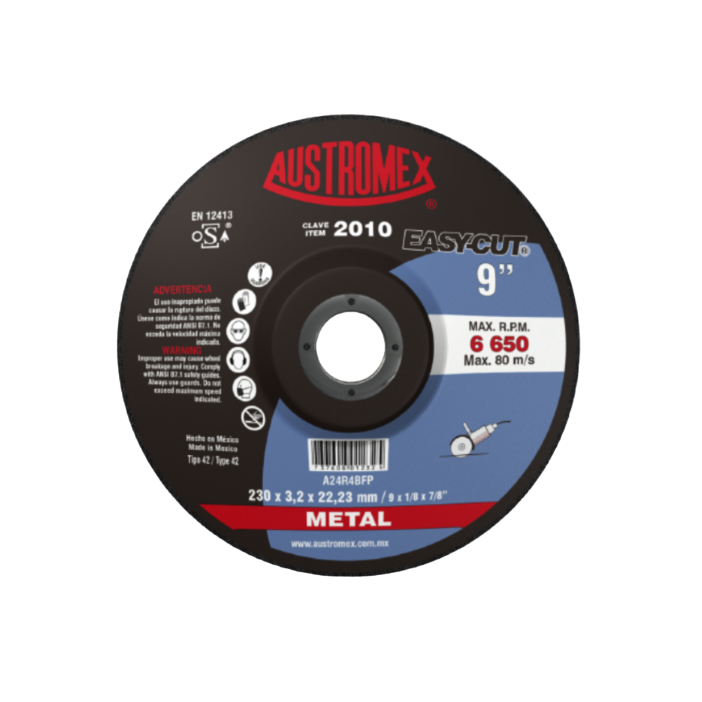 DISCO 2010 CORTE METAL EASY CUT AUSTROMEX