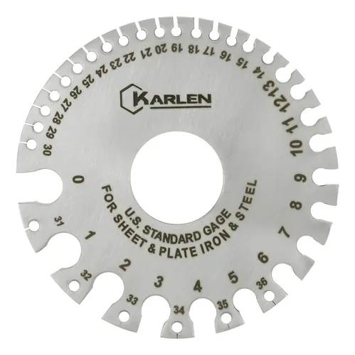 CALIBRADOR REDONDO PARA LAMINA Y PLACA 0-36 U.S. ECOM