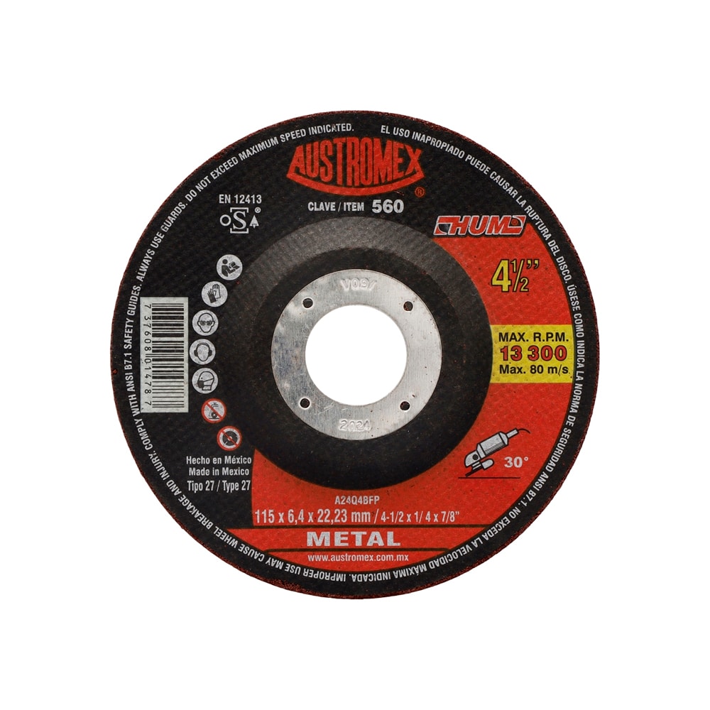 DISCO 560  DESBASTE METAL AUSTROMEX