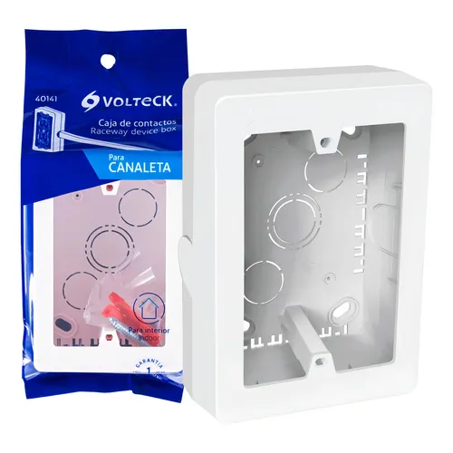 CAJA DE CONTACTOS P/CANALETA 3 X 5  BLANCA VOLTECK ( 40141 )