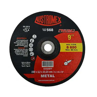 DISCO 568 P/ CORTE D/ METAL AUSTROMEX